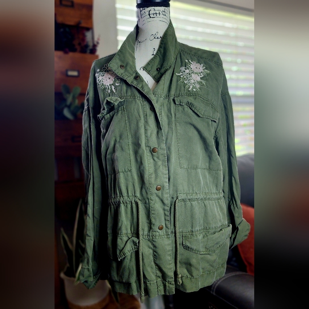 Embroidered Utility Jacket